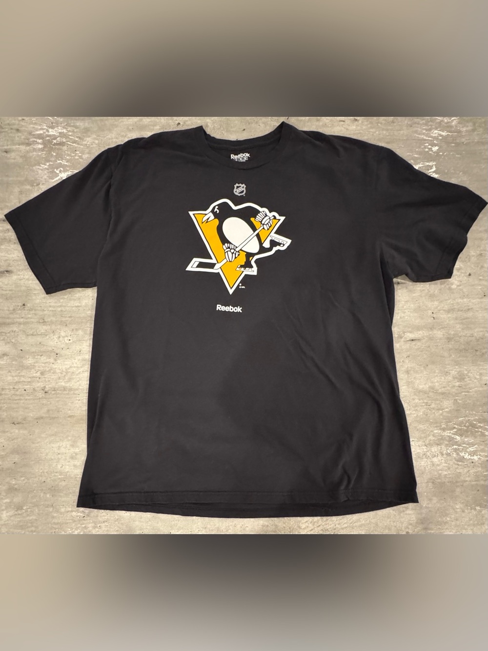 Vintage Era Reebok Pittsburgh Penguins NHL Hockey T-Shirt Black Menβs 2XL, 2015